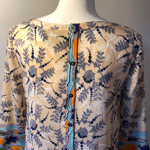 Maeve Anthro Sidney Floral Silk Blouse - 2 - Picture 3 of 5